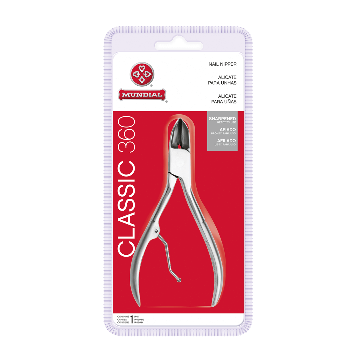 ALICATE CURVO PARA UNHAS CLASSIC MUNDIAL BC- 360