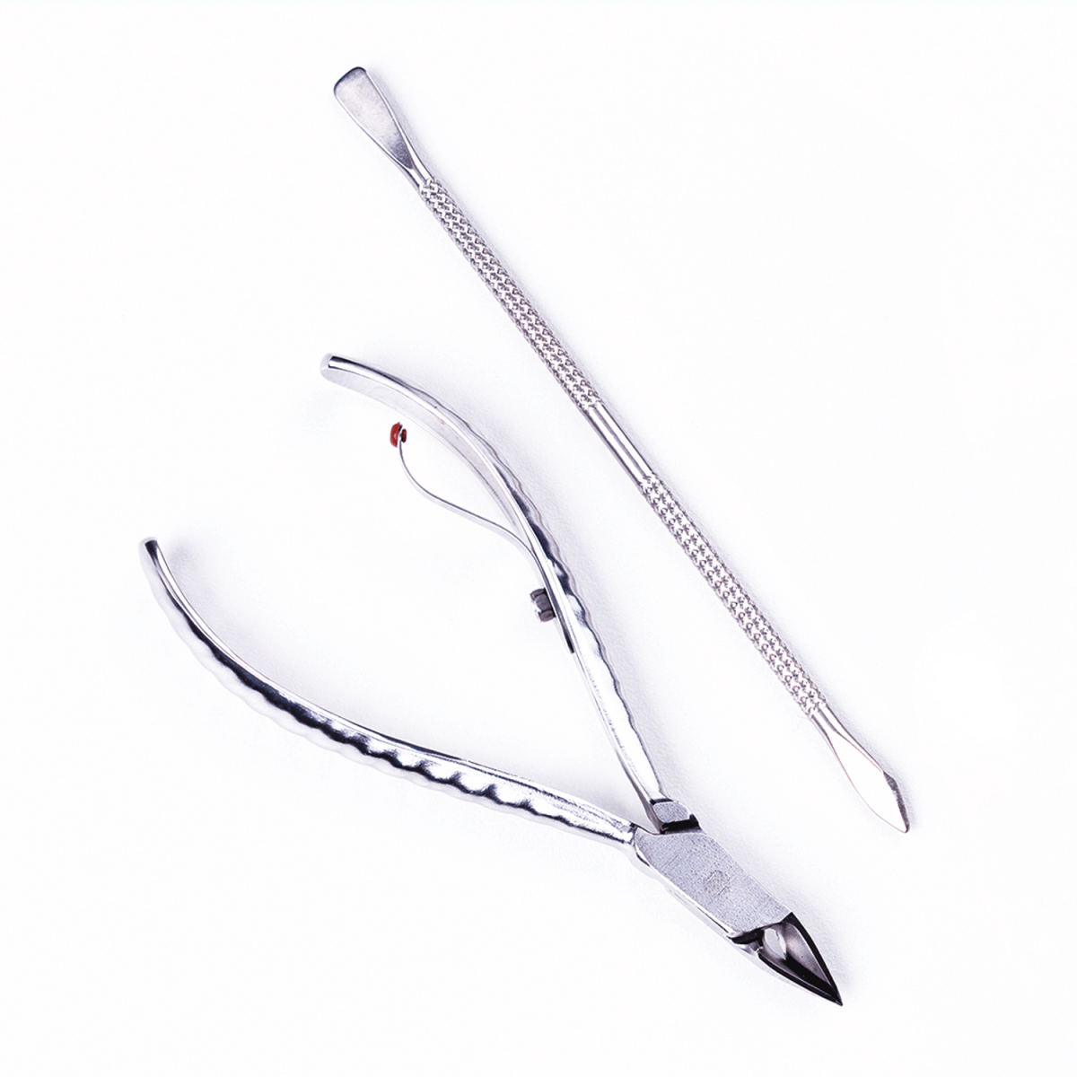 ALICATE CUTICULA 778-E COM ESPATULA DUPLA PROFESSIONAL PREMIUM INOX MUNDIAL