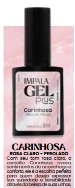 Esmalte Gel - Impala Gel Plus - Perolado - Carinhosa