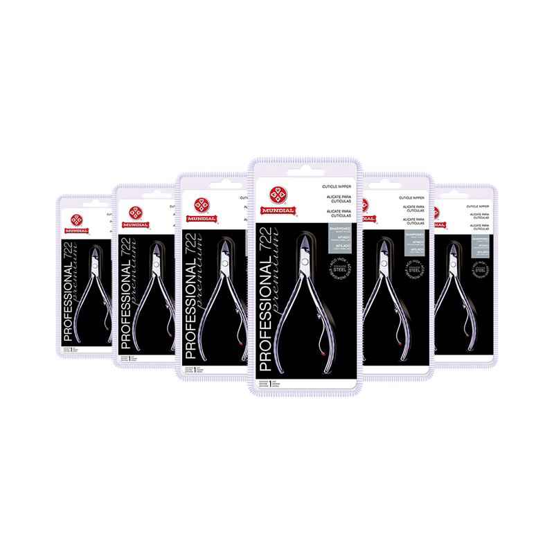 Kit 10 Alicates de Cutículas 722 premium inox