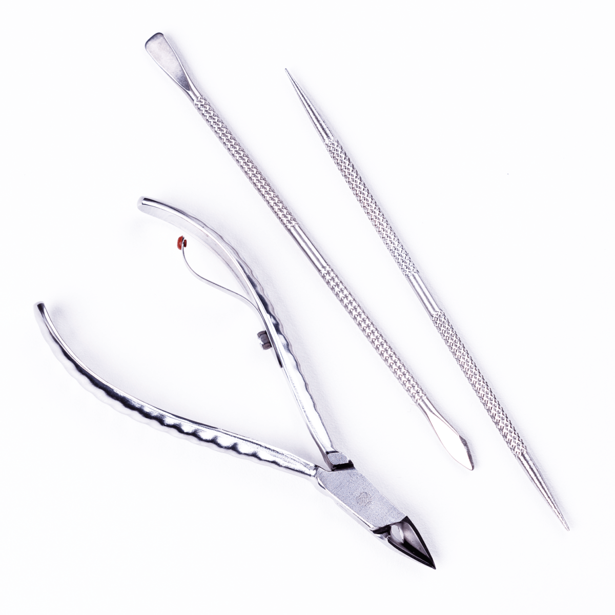 ALICATE CUTICULA 778-EP COM ESPATULA DUPLA E PALITO PROFESSIONAL PREMIUM INOX MUNDIAL