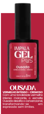Esmalte Gel - Impala Gel Plus - Cremoso - Ousada