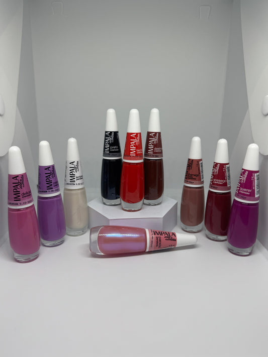 Kit 10 ESMALTES IMPALA A COR DA SUA MODA