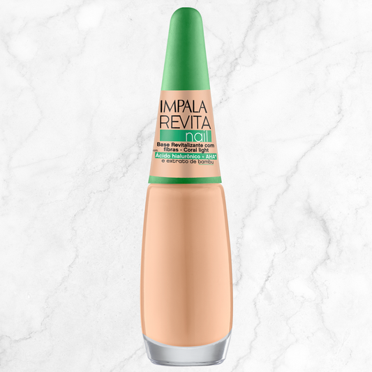 BASE REVITALIZANTE COM FIBRAS IMPALA CORAL LIGHT - Revita nail